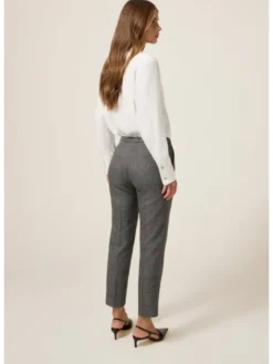 Oltre Spodnie materiałowe P030R108846N0Z3 Szary Regular Fit
