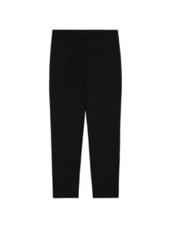 Oltre Spodnie materiałowe P037R008787N033 Czarny Regular Fit