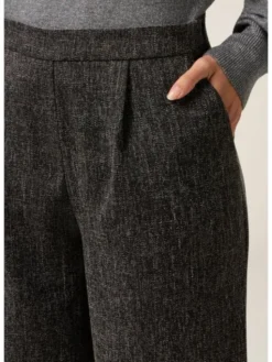 Oltre Spodnie materiałowe P014R109071N033 Szary Baggy Fit