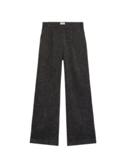 Oltre Spodnie materiałowe P014R109071N033 Szary Baggy Fit