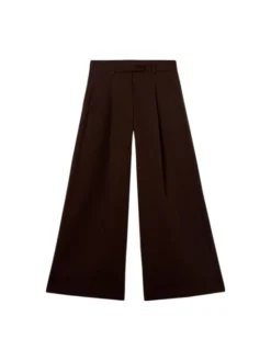 Oltre Spodnie materiałowe P01UR009259N032 Brązowy Baggy Fit