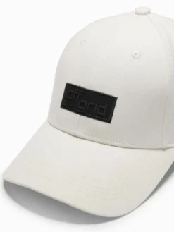Ombre Czapka z daszkiem OM-ACCS-0104 Écru