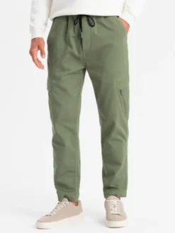 Ombre Joggery OM-PAJO-0199 Khaki Regular Fit