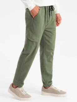 Ombre Joggery OM-PAJO-0199 Khaki Regular Fit