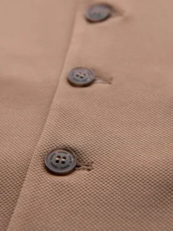 Ombre Kamizelka V66 Brązowy Slim Fit