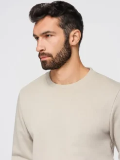 Ombre Komplet dresowy Z122 Beżowy Regular Fit