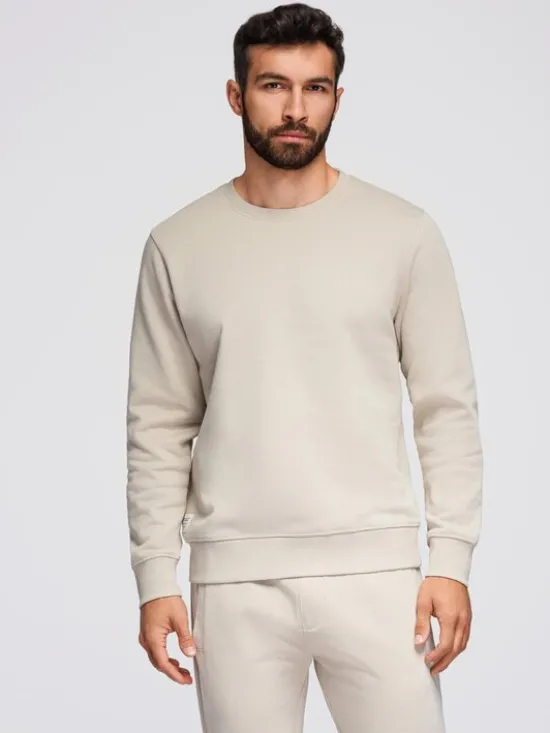 Ombre Komplet dresowy Z122 Beżowy Regular Fit