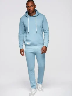 Ombre Komplet dresowy Z120 Błękitny Regular Fit