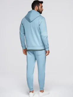 Ombre Komplet dresowy Z119 Błękitny Regular Fit