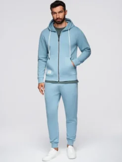 Ombre Komplet dresowy Z119 Błękitny Regular Fit