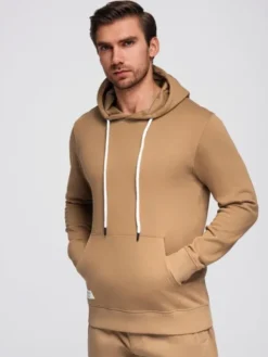 Ombre Komplet dresowy Z121 Brązowy Regular Fit