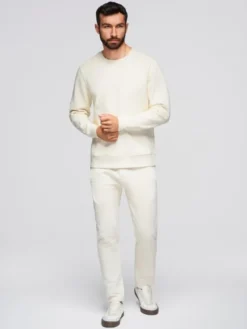 Ombre Komplet dresowy Z122 Écru Regular Fit
