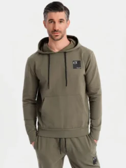 Ombre Komplet dresowy Z107 Khaki Regular Fit