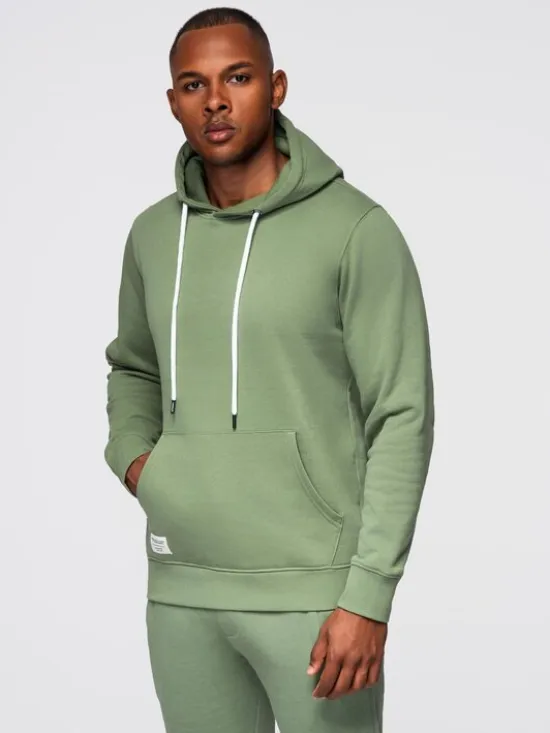 Ombre Komplet dresowy Z120 Zielony Regular Fit