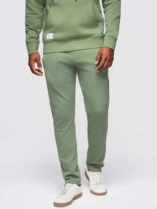 Ombre Komplet dresowy Z120 Zielony Regular Fit