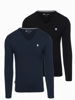 Ombre Komplet longsleeve Z103 Kolorowy Regular Fit