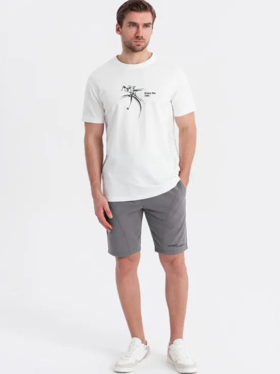 Ombre komplet szortów materiałowych Z127 Kolorowy Slim Fit