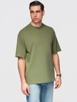 Ombre Komplet t-shirtów OM-TSBC-0291 Kolorowy Loose Fit