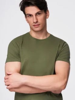 Ombre Komplet t-shirtów OM-TSBS-0268 Kolorowy Regular Fit