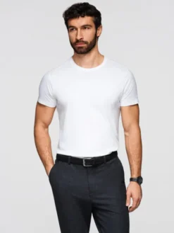 Ombre Komplet t-shirtów OM-TSBS-0268 Kolorowy Regular Fit