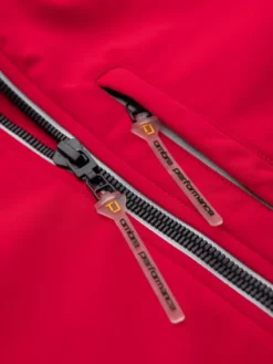 Ombre Kurtka przejściowa OM-JANP-0292 Czerwony Regular Fit
