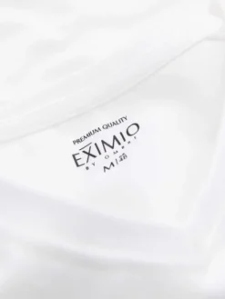 Ombre Longsleeve OM-LSBC-0123 Biały Slim Fit