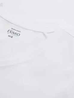 Ombre Longsleeve OM-LSBC-0123 Biały Slim Fit