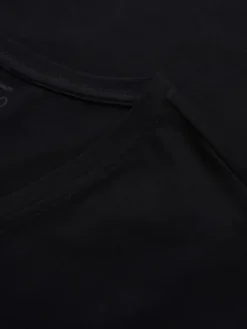Ombre Longsleeve OM-LSBC-0123 Czarny Slim Fit