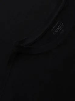 Ombre Longsleeve OM-LSBC-0124 Czarny Slim Fit