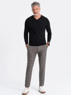 Ombre Longsleeve OM-LSBL-0108 Czarny Fitting Fit