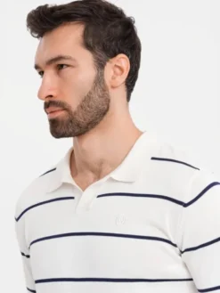 Ombre Longsleeve OM-POLS-0146 Biały Regular Fit