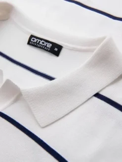 Ombre Longsleeve OM-POLS-0146 Biały Regular Fit