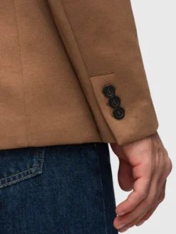 Ombre Marynarka M170 Brązowy Slim Fit