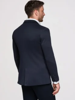 Ombre Marynarka M170 Granatowy Slim Fit