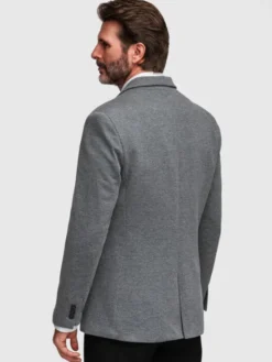 Ombre Marynarka M170 Szary Slim Fit
