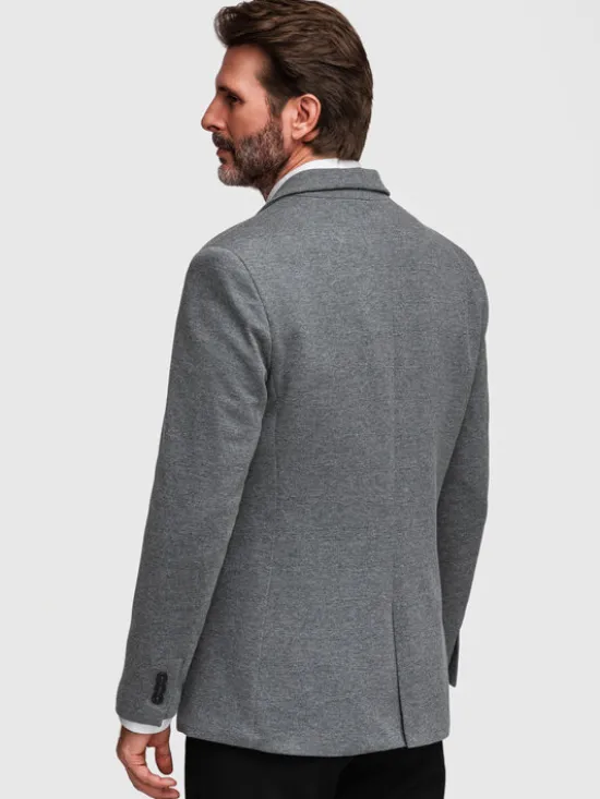 Ombre Marynarka M170 Szary Slim Fit