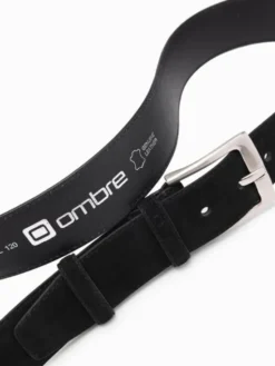 Ombre Pasek Męski OU-ACBE-0112 Czarny