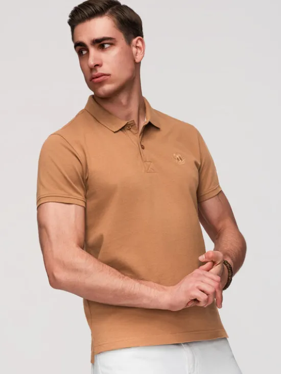 Ombre Polo OM-POBS-0171 Kolorowy Regular Fit