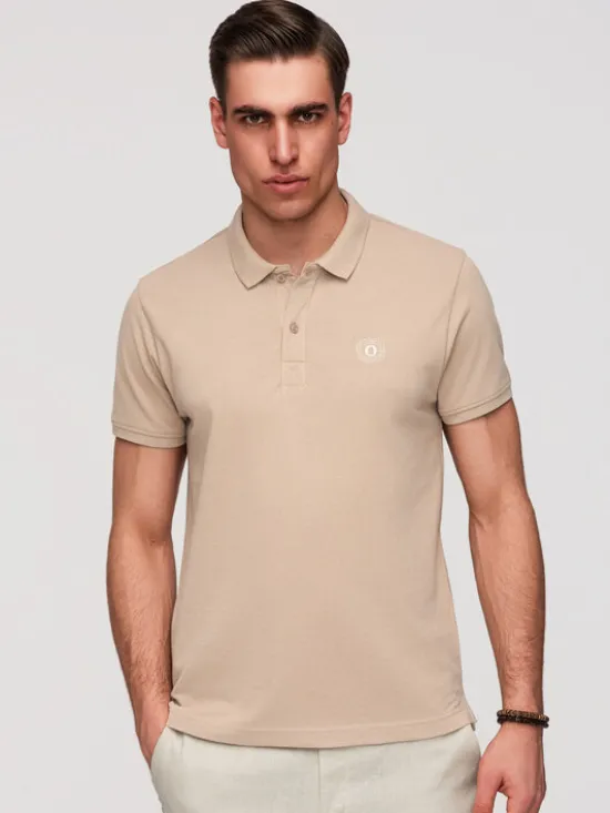 Ombre Polo OM-POBS-0171 Kolorowy Regular Fit