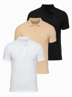 Ombre Polo OM-POBS-0171 Kolorowy Regular Fit