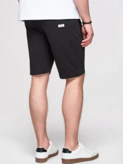 Ombre Szorty materiałowe OM-SRBS-0205 Czarny Relaxed Fit
