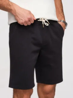 Ombre Szorty materiałowe OM-SRSK-0124 Czarny Regular Fit