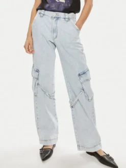 One Teaspoon Jeansy Luna 26256 Niebieski Relaxed Fit