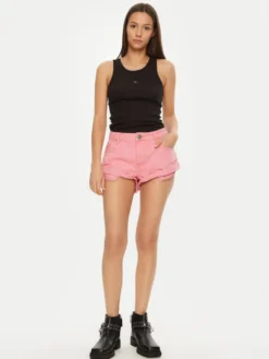 One Teaspoon Szorty jeansowe Bandits 26780 Różowy Regular Fit