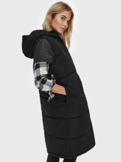 ONLY Bezrękawnik Alina 15241995 Czarny Regular Fit