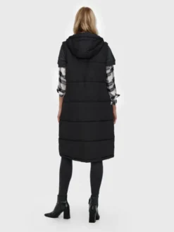ONLY Bezrękawnik Alina 15241995 Czarny Regular Fit