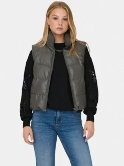 ONLY Bezrękawnik Anja 15316064 Szary Regular Fit