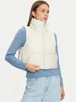 ONLY Bezrękawnik Elsie 15322028 Beżowy Regular Fit