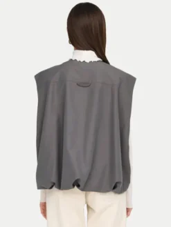 ONLY Bezrękawnik Mary 15338137 Szary Loose Fit