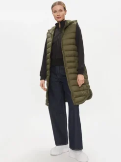 ONLY Bezrękawnik Melody 15258350 Khaki Regular Fit